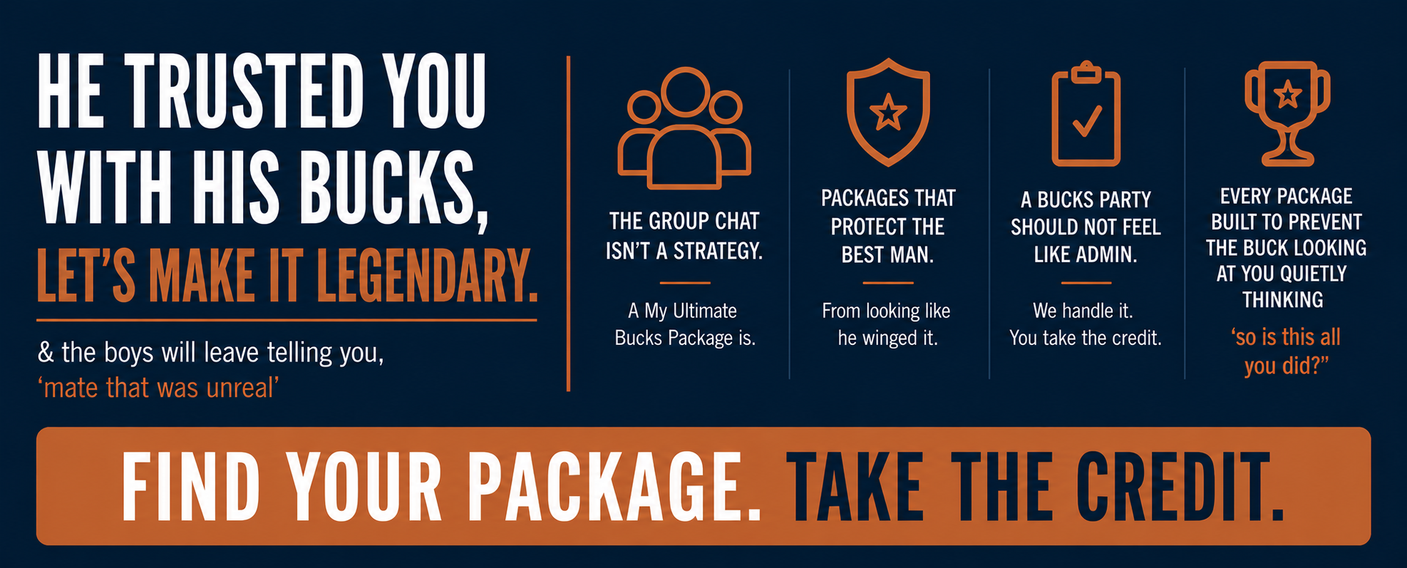 Bucks Party Packages and Bucks Ideas in Brisbane